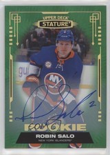 2021-22 Upper Deck Stature Rookies Green Auto 48/50 Robin Salo #193 Auto 4p5
