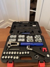 Hydraulic Brake Line Flaring Tool Kit, 45° Double Flaring Tool for 3/16"-1/2"