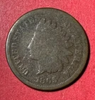 1865 US Indian Head Cent! Good! Civil War Days! Old US Coin!
