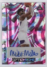 2022-23 Leaf Optichrome Pink Crystals 2/6 Mike Miles Jr #BA-MM2 Auto 9hx
