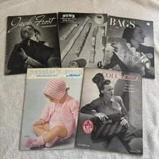 *Crochet Books - Vintage - Lot Of 5 Books