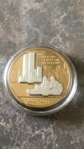 2001-2011 10th Anniversary 911 Commemorative Coin  “WE WILL NEVER FORGET” 