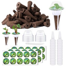121pcs Hydroponic Seed Pod Kit | Grow Sponges, Baskets & Labels for Indoor 0.20 per gallon