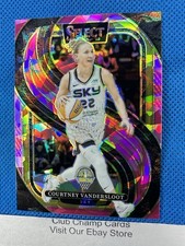 2025 #121 Courtney Vandersloot Panini Select WNBA Premier Pink Ice Prizm Sky