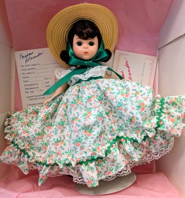 Madame Alexander Scarlett O'Hara Doll #16554 With Stand & In Original Box