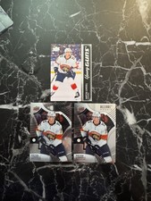 (3) Anton Lundell 2021-22 Upper Deck Young Guns #489 / Allure Rookie Card. rookie card picture