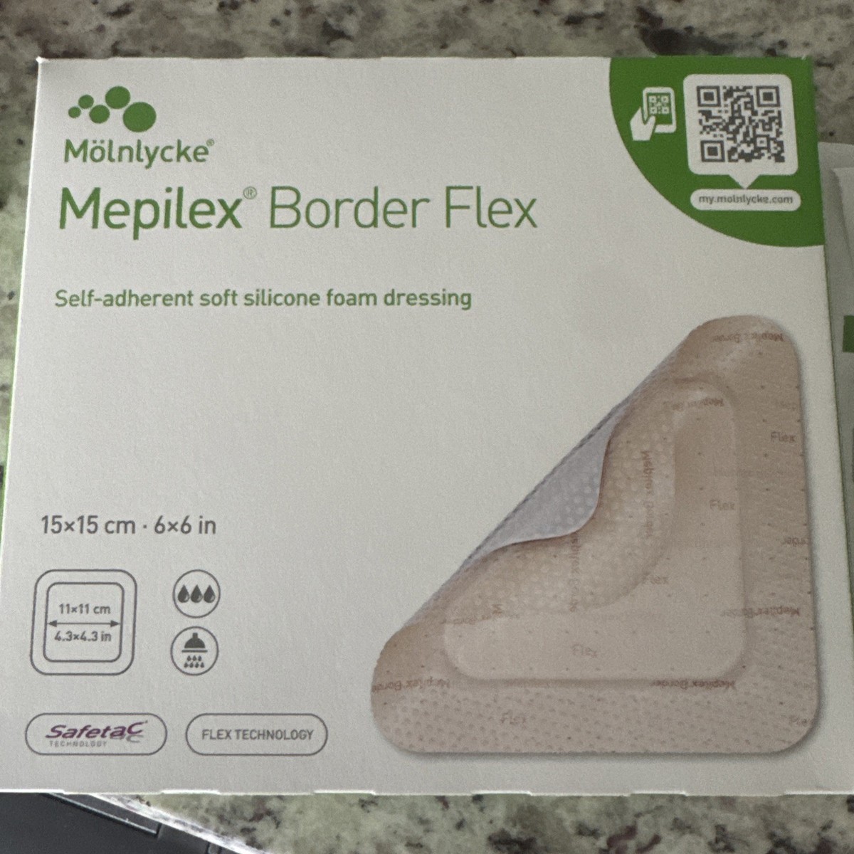 mepilex border dressing Mepilex Border Lite 4" x 4" Silicone Wound Dressing