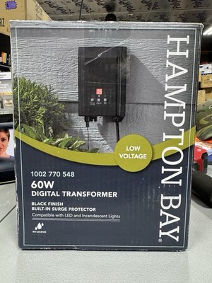 Hampton Bay SL-60-12-SV 60W Outdoor Transformer with Dusk-to-Dawn Sensor *207