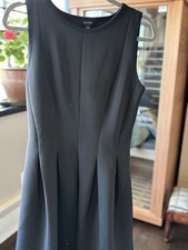 Talbots Classic Little Black Dress Size sleeveless With Diamond Cut Outs at hem