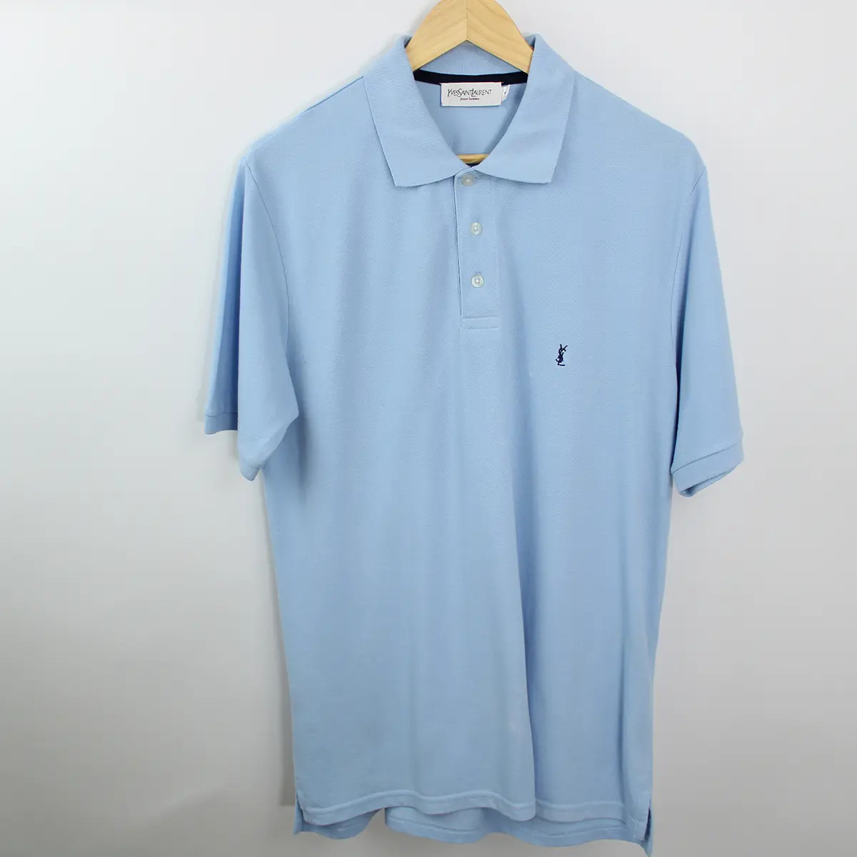 SAINT LAURENT Polo vintage YSL blu bambino M