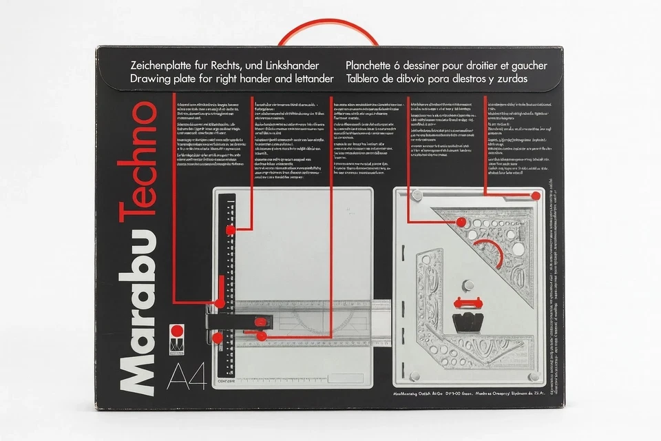 Zeichenplatte A4 Marabu Techno ⭐ Rechts- und Linkshänder ⭐ Sehr guter Zustand - Bild 2 von 3