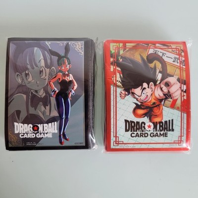 Dragon Ball Super Card Game Official Card Sleeves 64pcs Bulma or Goku Bandai JP