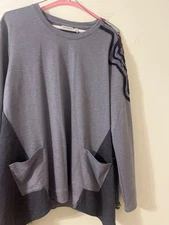 LOGO Lounge Lori Goldstein Tunic  swing Top S.