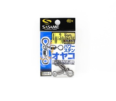 Sasame 210-E 3 Way Power Stain Swivel Black Size 4/0 x 3/0 (1508)