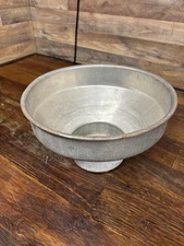 Milk funnel strainer galvanized vintage