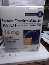 Nicotine Transdermal System Patch Stop Smoking Aid Step 2 14 mg 14 Ct. 10/26