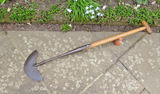 Vintage Lawn Edger tool, HAND FORGED, Garden Half Moon Crescent Edging Spade.