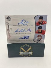 Bobrovsky Reinhart Huberdeau 2021-22 SP Authentic Sign Of The Times 3 Auto 11/15