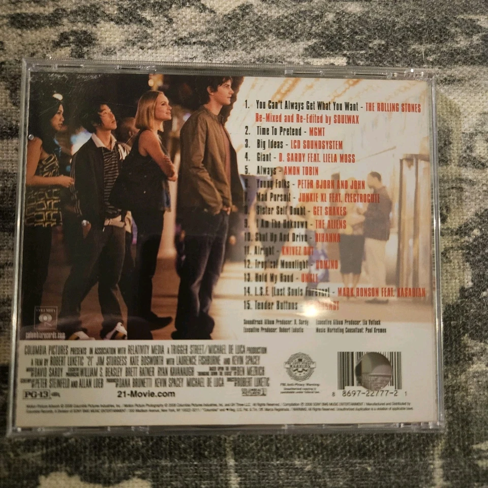 21 [Original Soundtrack] by Original Soundtrack (CD, Mar-2008, Sony Music... Foto 2 de 2