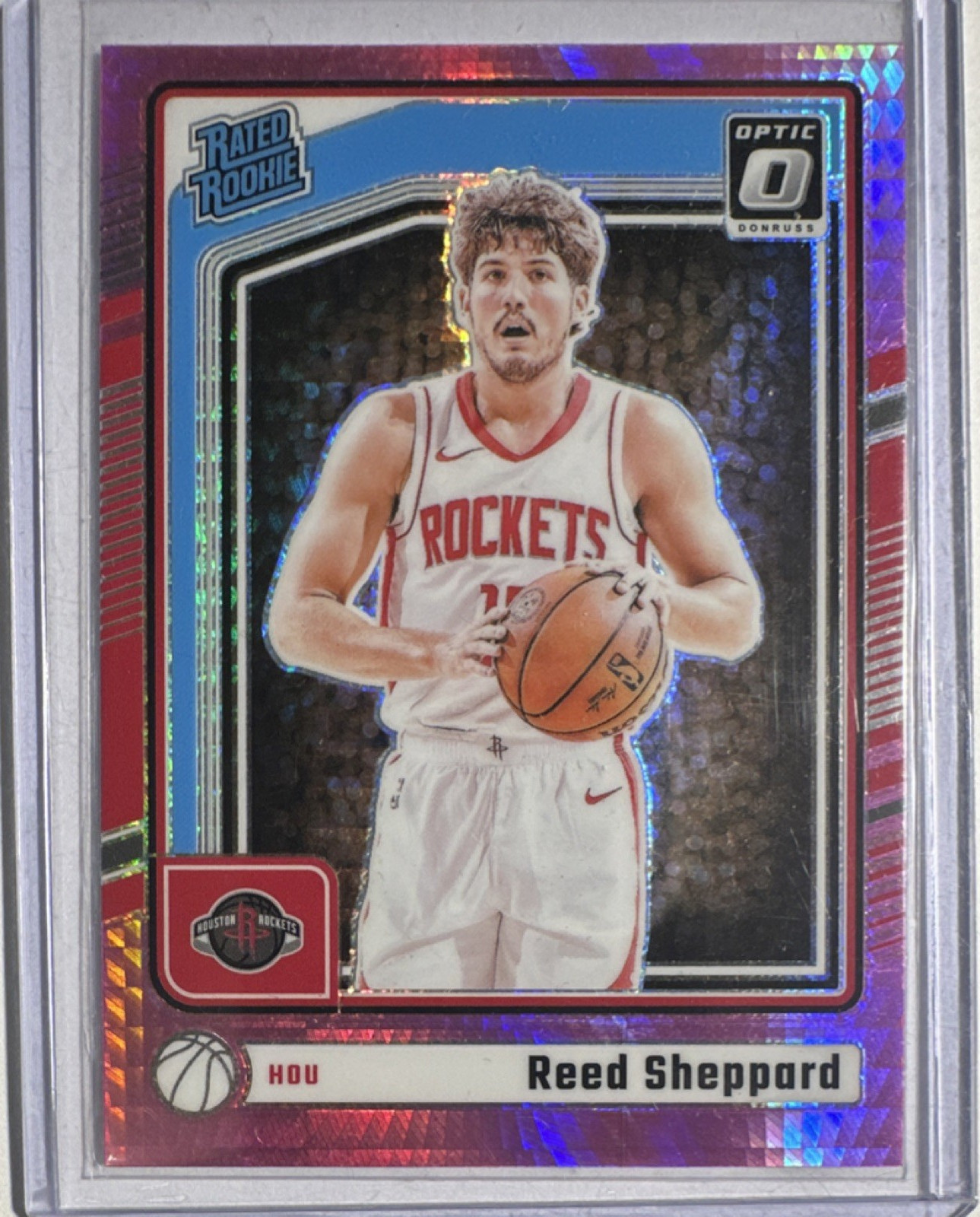 2024-25 Panini Donruss Optic - Rated Rookie Reed Sheppard #255 Pink Hyper