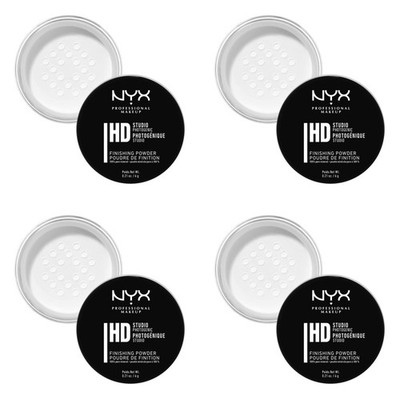 NYX Professional Makeup Studio Photogenic Powder, Translucent, 0.21 oz, 4 Pack