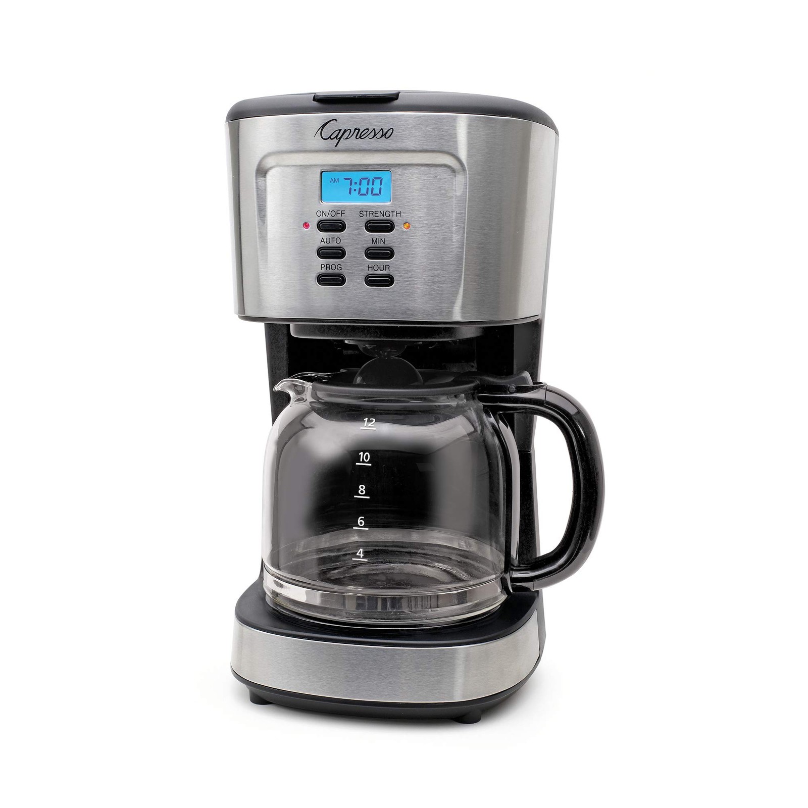 With Glass Carafe, Stainless And Black 416.05