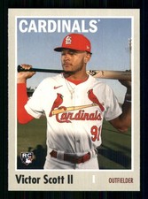 2024 Topps Archives #105 Victor Scott II RC St. Louis Cardinals 63617