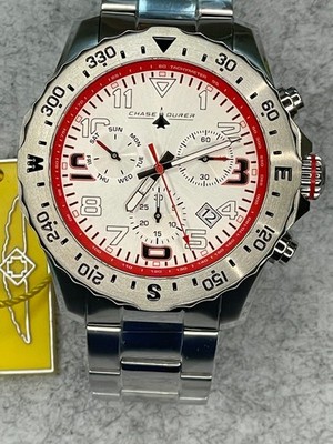 New - Chase Durer Flight Commander-White/Red Face SS-SS Band 