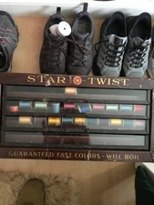 Vintage Star Twist Thread Display 4 Drawer with Thread