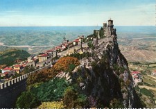 10152 Cartolina San Marino Panorama Prima Torre Guaita