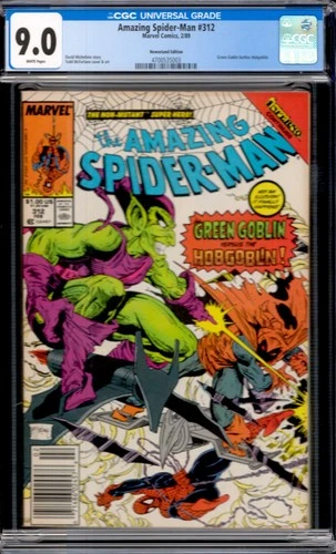 Amazing Spider-Man #312 Marvel Comics 1989 Green Goblin Appearance CGC 9.0