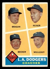 Dodgers Coaches  Bragan / Reiser  1960 Topps #463