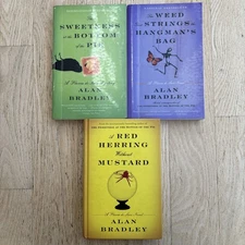 3 Alan Bradley A Flavia de Luce Mystery Mixed Hardcover & Paperback Book Lot