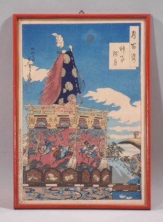 di3/6 Tsukioka Yoshitoshi Holzschnitt 1886 aus "Hundert Ansichten des Mondes"