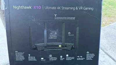 NETGEAR Nighthawk X10 R9000 AD7200 Router For Parts Repair Broken Antenna - Image 1 of 4