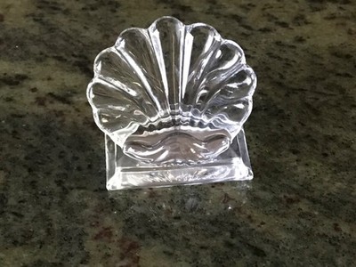 Baccarat Clam Shell BAMBOUS Collection Place Card Holder