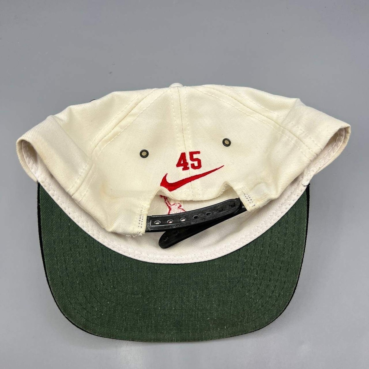 Vintage Air Jordan 45 Hat Men G Dragon White Black Nike Snap Back 
