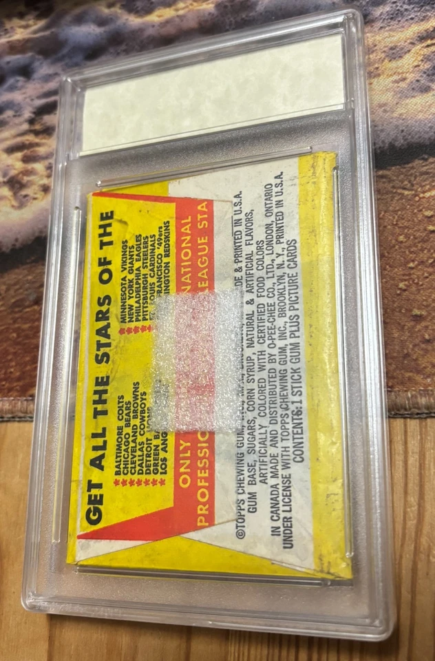 Paquete de cera de 5c Topps Football 1962 sin abrir con losa de tocador adicional ~ leer como está Foto 3 de 4