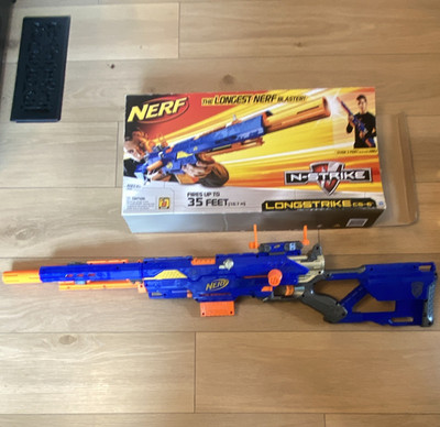 NERF N-Strike Longstrike CS-6 Dart Blaster w/ Box Rare (2009)