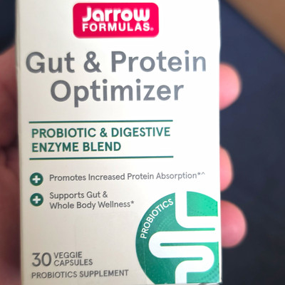 Jarrow Formulas Gut & Protein Optimizer Probiotic Enzyme Blend Veg 30 Ct