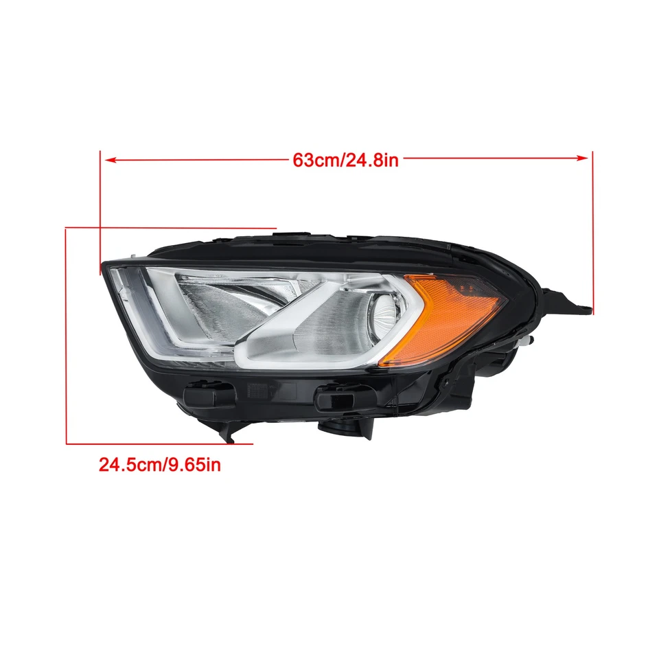 Juego de faros proyectores carcasa transparente para Ford EcoSport 2018-2023 par L&R DRL Foto 4 de 4