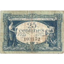 [#1185120] France, Saint Etienne, 25 Centimes, 1921-01-12, VF, Pirot:114-5