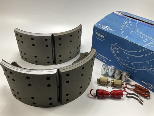 Relined Haldex GR4515QG Brake Shoes 16-1/2"x7", 4515Q, 20000 Lbs (20K Lbs)