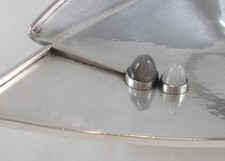 *RAR* Exklusive Designerschale mit Achat 916er Silber Handarbeit Finnland 1961