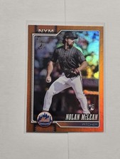 NOLAN MCLEAN 2026 Topps Orange Rainbow Foil #'d 19/25 ROOKIE SP #214