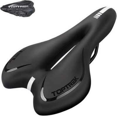 Fahrrad Sattel Gel mit Regenschutz Fahrradsattel ergonomischen für MTB Rennrad 