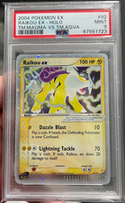 2004 Pokemon EX Team Magma vs Team Aqua Raikou EX PSA 9 Mint SWIRL