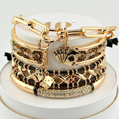 Bomb Party 2026 Spring Stacks *RARE UNICORN* ''Roll The Dice'' ST62464 Yellow Gold