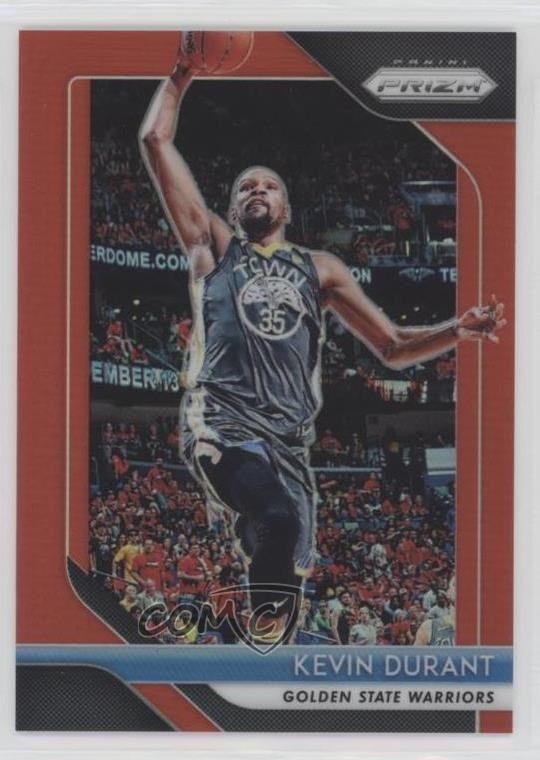 2018-19 Panini Prizm Red Prizm 122/299 Kevin Durant #252 m6v