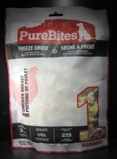 PureBites All Natural Freeze Dried Chicken Breast for Dogs 6.2 oz  Made in USA